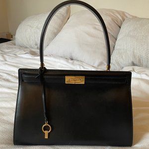 Tory Burch Lee Radzwill Full Size Black Handbag
